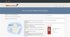 Desktop Screenshot of mallorca-info.dk